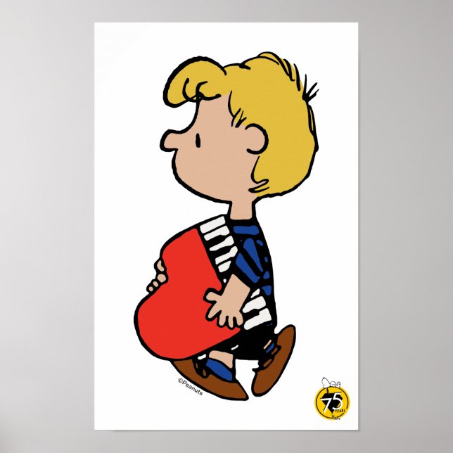 Peanuts | Schroeder Reisepiano Poster (Vorne)