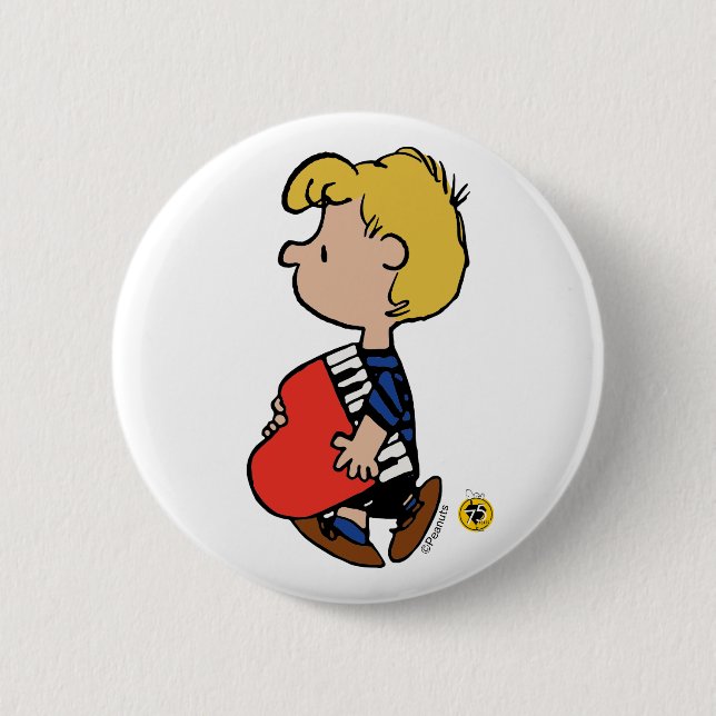 Peanuts | Schroeders Reiseklavier Button (Vorderseite)