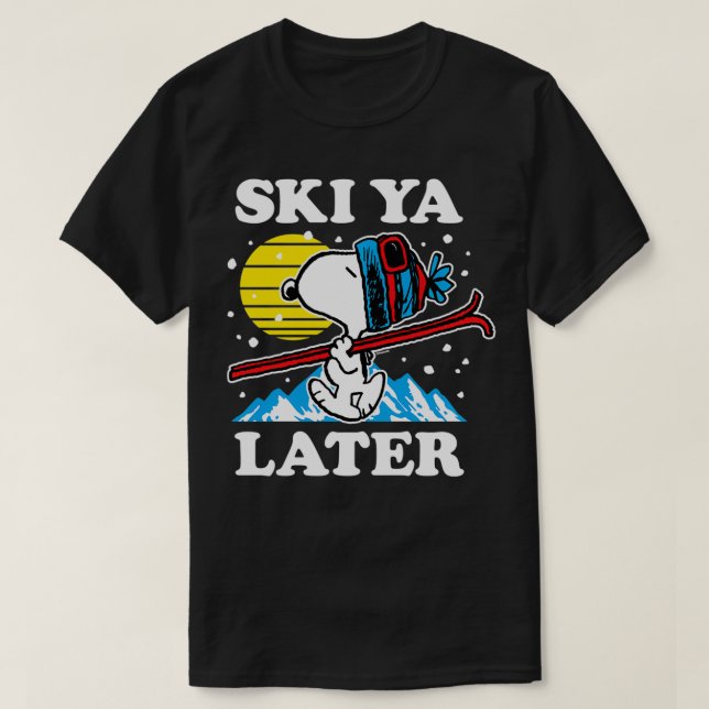 Peanuts Ski Ya Spater T-Shirt (Design vorne)