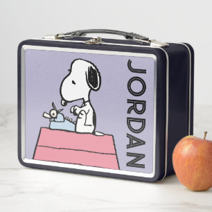 Peanuts Snoopy an der Schreibmaschine Metall Brotdose