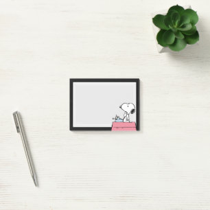 Peanuts   Snoopy an der Schreibmaschine Post-it Klebezettel