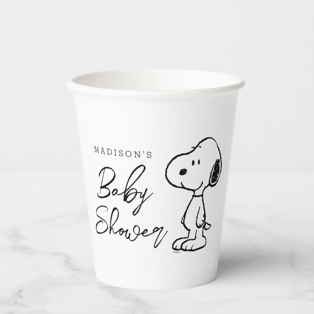 Peanuts Snoopy | Babydusche Pappbecher (Vorderseite)