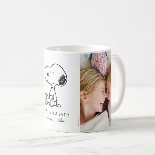 PEANUTS | Snoopy - Beste Mama je - Foto Kaffeetasse (VorderseiteRechts)