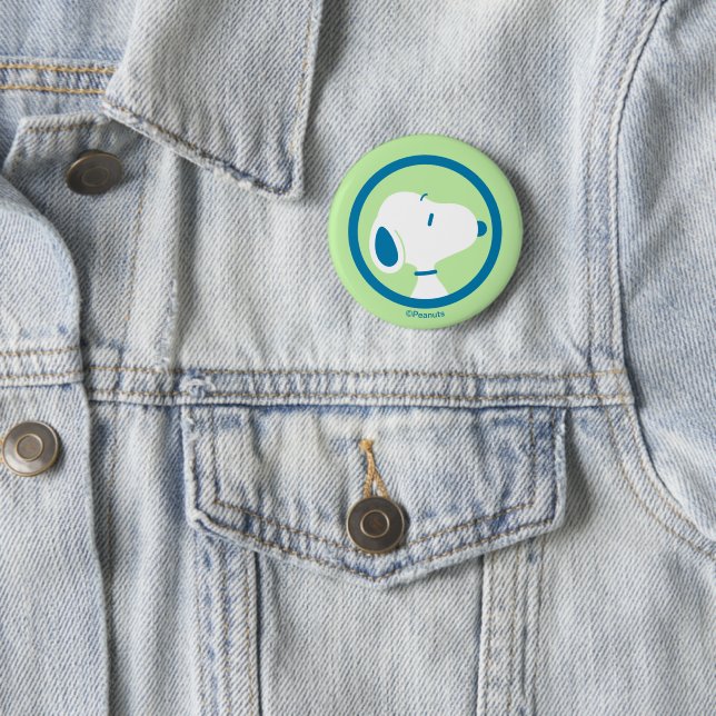 Peanuts | Snoopy Blue Deco Träume Button (Beispiel)