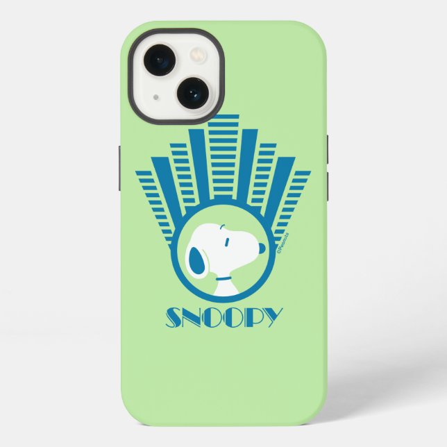 Peanuts | Snoopy Blue Deco Träume iPhone Hülle (Rückseite)