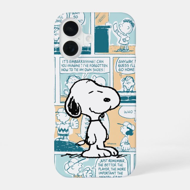 Peanuts | Snoopy Comic Muster iPhone 16 Hülle (Rückseite)
