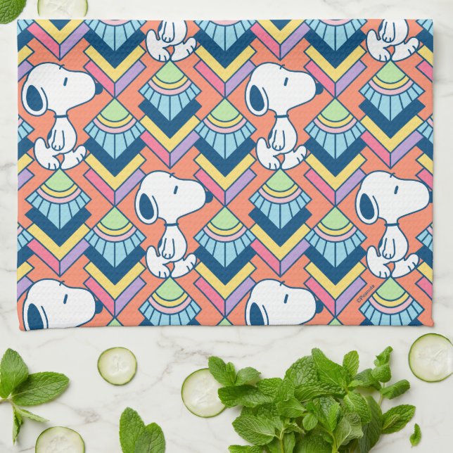 Peanuts | Snoopy Deco Dreams Muster Geschirrtuch (Gefaltet)