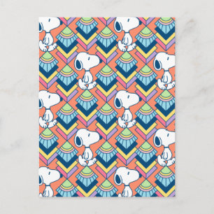 Peanuts Snoopy Deco Träume Muster Postkarte
