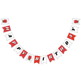 Peanuts Snoopy Dog House Birthday Bunting Flags Wimpelkette