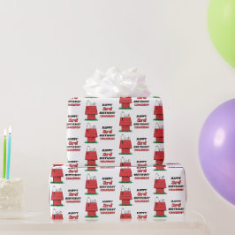 Peanuts Snoopy Dog House Birthday Wrapping Paper Geschenkpapier