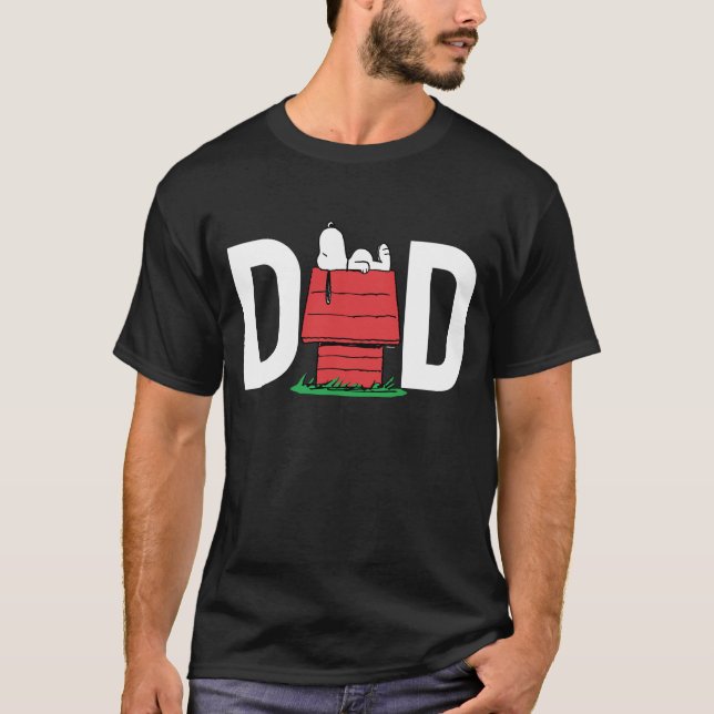 Peanuts Snoopy Dog House | Ich bin der Vater T-Shirt (Vorderseite)