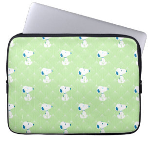 Peanuts   Snoopy Green Deco Dreams Muster Laptopschutzhülle