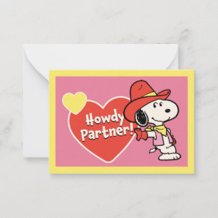 Peanuts Snoopy Hallo Valentinstag Mitteilungskarte
