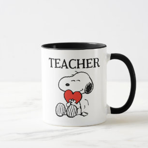 Peanuts Snoopy Heart Hug Teacher Tasse