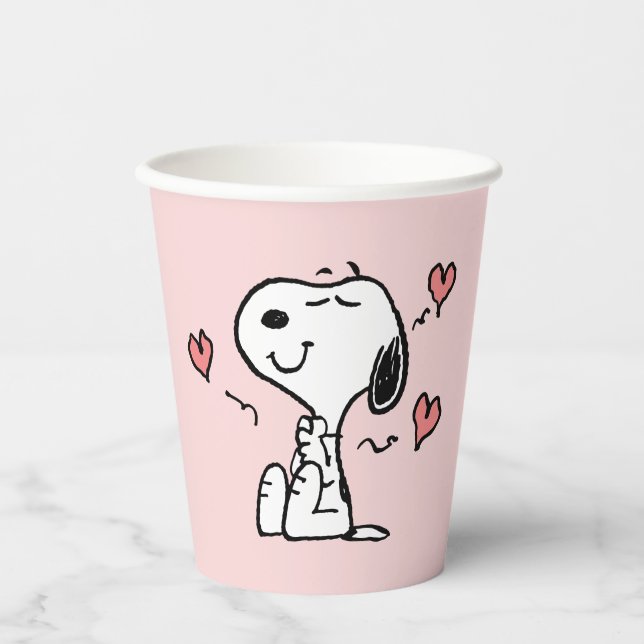 Peanuts | Snoopy Hearts Pappbecher (Vorderseite)