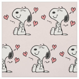 Peanuts   Snoopy Herzen Stoff