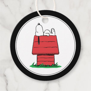 Peanuts Snoopy Hundehütte Geburtstags-Geschenkanhä Geschenkanhänger