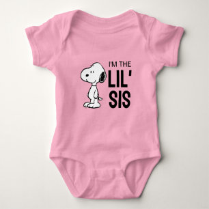 Peanuts Snoopy   Ich bin die kleine Schwester Baby Strampler