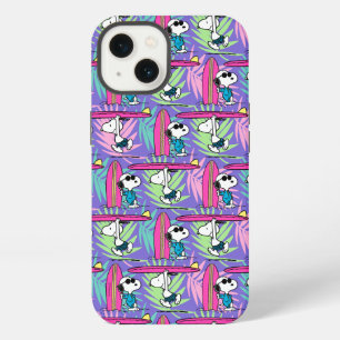 Peanuts   Snoopy Lila Surf-Muster iPhone Hülle