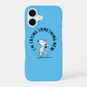 Peanuts Snoopy probiert etwas Neues iPhone 16 Hülle