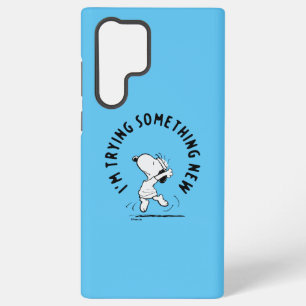 Peanuts Snoopy probiert etwas Neues Samsung Galaxy Hülle