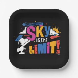 Peanuts Snoopy Sky Is The Limit Abschlussfeier Pappteller