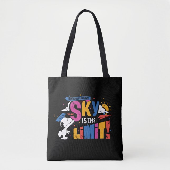 Peanuts Snoopy Sky Is The Limit Abschlussfeier Tasche (Vorderseite)