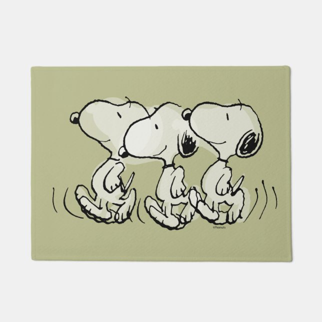 Peanuts | Snoopy stolziert Fußmatte (Vorderseite)