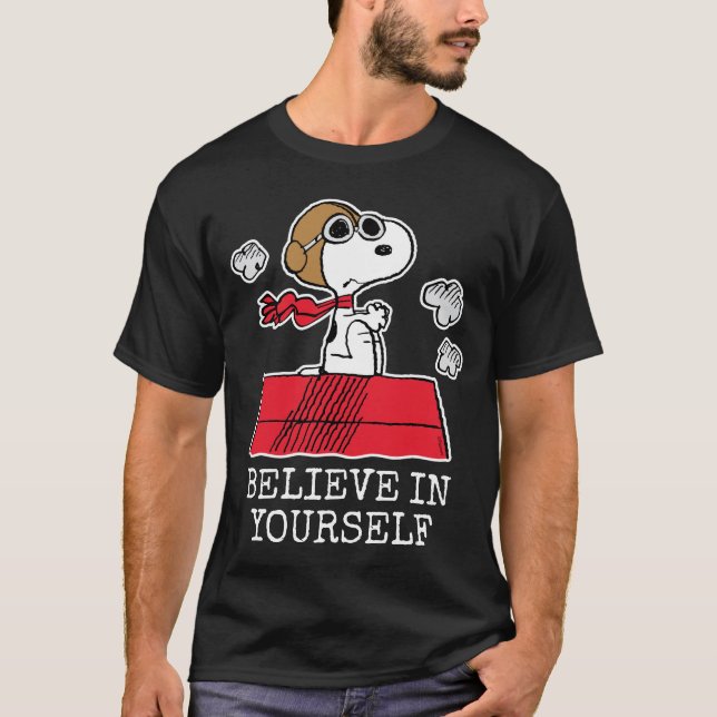 Peanuts | Snoopy the Flying Ace Tri-Blend Shirt (Vorderseite)