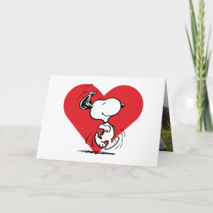 Peanuts   Snoopy Valentinstag-Spaziergang Feiertagskarte