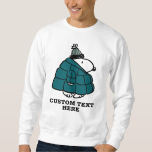 Peanuts   Snoopy Winter Puffer Jacke Sweatshirt