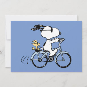 Peanuts   Snoopy & Woodstock Fahrrad Karte
