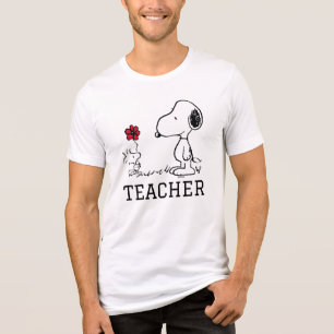 PEANUTS Snoopy & Woodstock Lehrer Tri-Blend Shirt