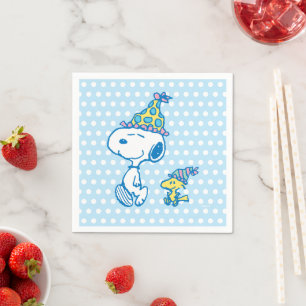 PEANUTS Snoopy & Woodstock Party Polka Dots Serviette