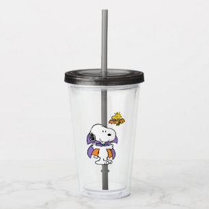 Peanuts Snoopy Woodstock Vampir Halloween Acryltrinkbecher
