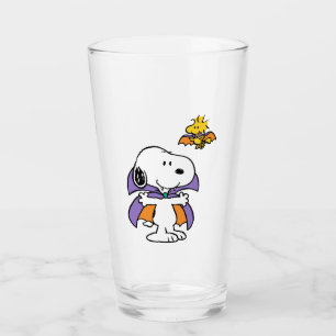Peanuts Snoopy Woodstock Vampir Halloween Glas