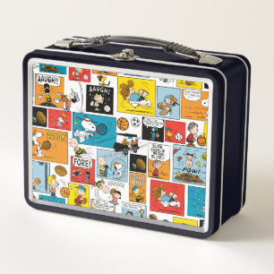 Peanuts Sportmuster Metall Brotdose