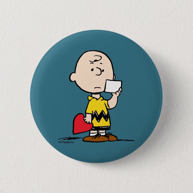 Peanuts | Valentine's Day Charlie Brown Valentine Button (Vorderseite)