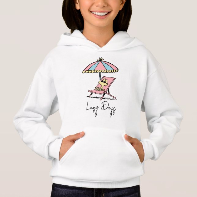 PEANUTS | Waldbestand Entspannen am Strand Hoodie (Vorderseite)