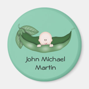 Peapod Baby Shower Favoriten Magnet