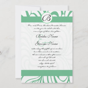 PeaPod Green Wirbel Hochzeitseinladungen Einladung