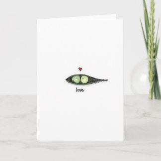 Peapod Liebe Karte
