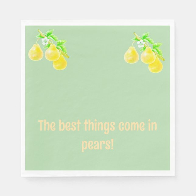 Pear Baby Dusche Serviette (Vorderseite)