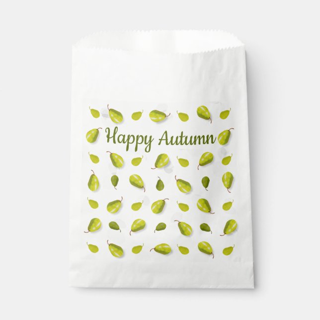 Pear Favor Bags Geschenktütchen (Vorderseite)