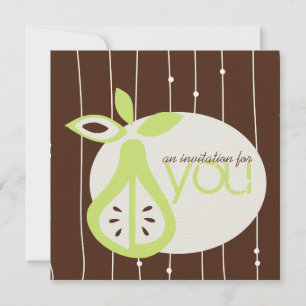 Pear For You Invitations