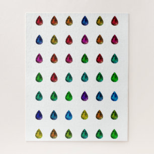 Pear Gemstones in allen Farben Gemologisches Puzzl