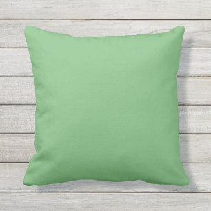 Pear Green Solid Color Outdoor Throw Kissen 16x16