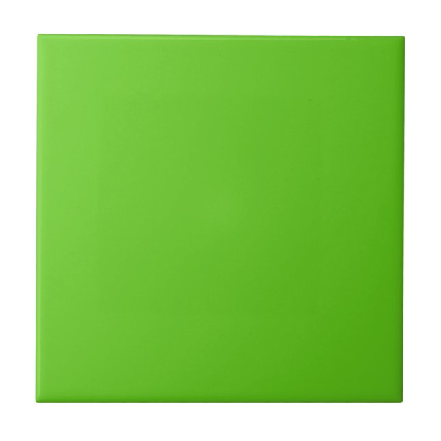 Pear Green Solid Color Tile Fliese (Vorderseite)