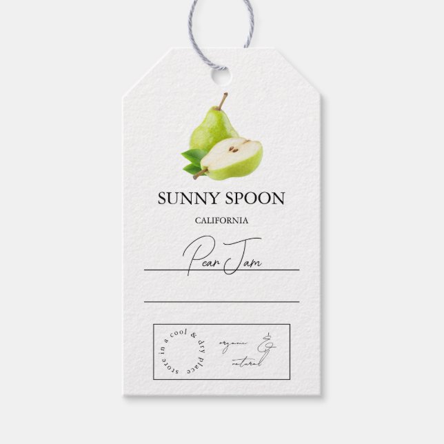 Pear Hang Tag Geschenkanhänger (Vorderseite)