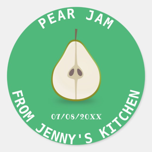 Pear Jam Runder Aufkleber (Vorderseite)